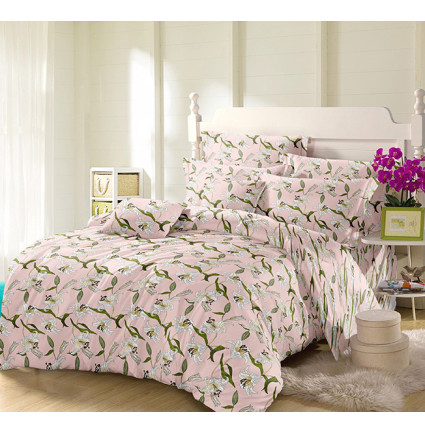 6218 - 1200針全棉印花床笠連枕套