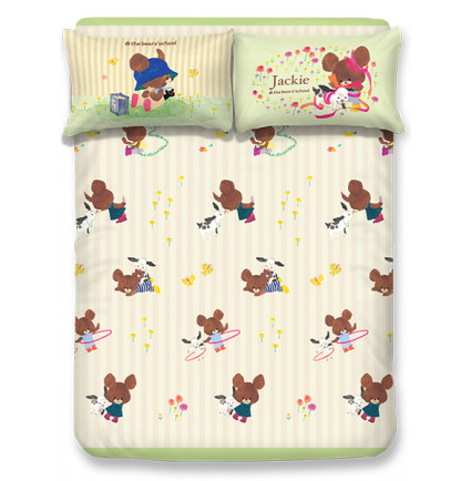 BS2501 - The Bears' School 1000針絲般綿床笠連枕袋