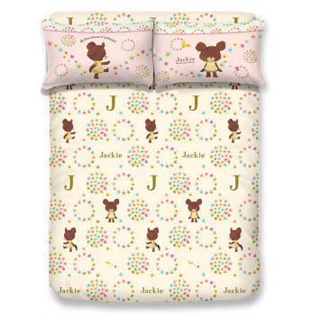 BS2601 - The Bears' School 1000針絲般綿床笠連枕袋