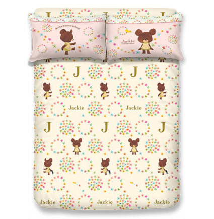 BS2601 - The Bears' School 1000針絲般綿床笠連枕袋