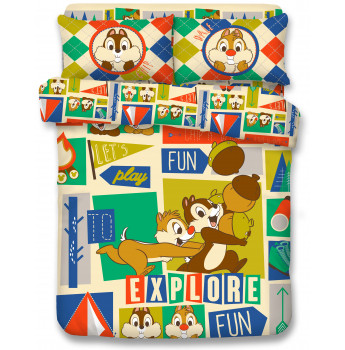CD2201 -  Chip N' Dale 1300針天絲綿床品套裝
