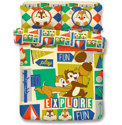 CD2201 -  Chip N' Dale 1300針天絲綿床品套裝