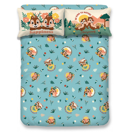 CD2301 - Chip & Dale 1000針絲般綿床笠連枕袋