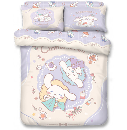 CN2601 -  玉桂狗 1700針全棉印花床品套裝