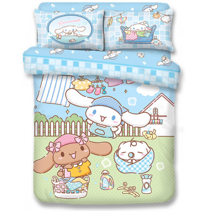 CN2603 - 玉桂狗 1200針全棉卡通印花床品套裝