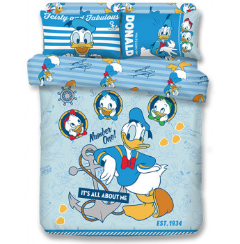 DD2501 - Donald Duck 1000針絲般綿床品套裝