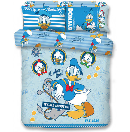 DD2501 - Donald Duck 1000針絲般綿床品套裝