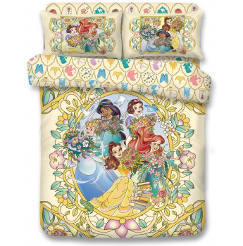 DS2302 - 迪士尼100週年限定版《公主篇》1900 針瀛竹夢幻彩印床品套裝