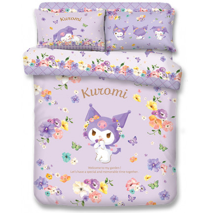 KU2501 -  Kuromi 1700針全棉印花床品套裝