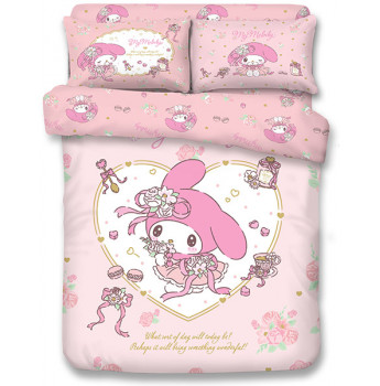 MM2501 - My Melody 1000針絲般綿床品套裝