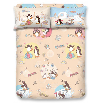 PG2501 - Pingu 1200針全棉印花床笠連枕套