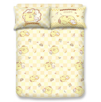 PN2601 - 布甸狗 1200針全棉印花床笠連枕套