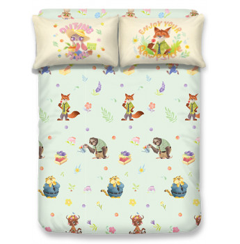 ZO2601 - 《優獸大都會》 1000針絲般綿床笠連枕袋